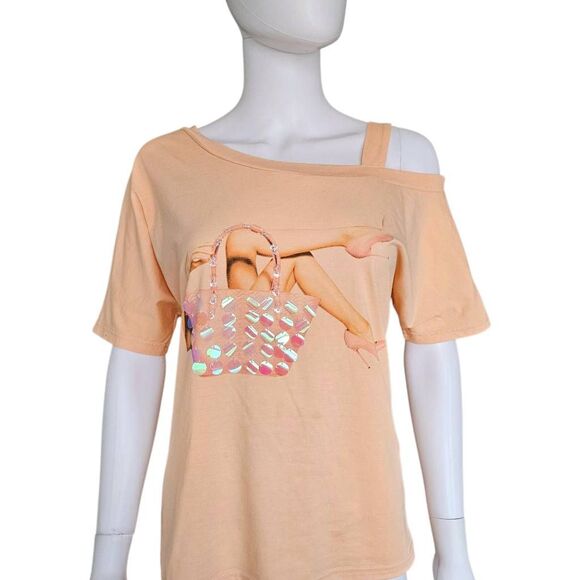 y2k off-the-shoulder pinup top - Picture 2 of 7